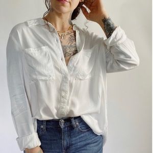 Anthropologie Pilcro Flyaway Back
Button Down Shirt Viscose